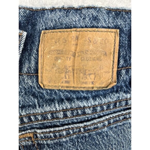 Vintage Levis Brown Tab 573 Ladies Jeans High Waist Pleated Front Size 7 - Picture 14 of 16